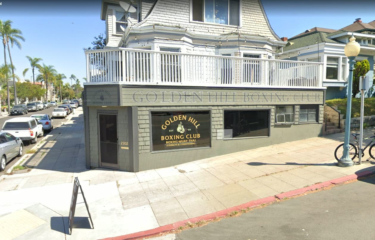 Golden Hill Boxing Club storefront on Broadway Ave